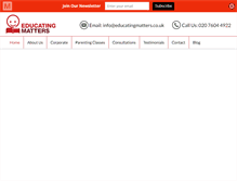 Tablet Screenshot of educatingmatters.co.uk